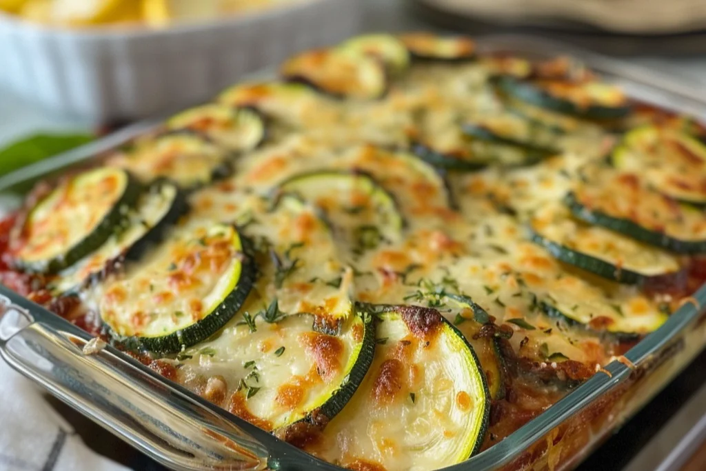 Zucchini Parmesan Casserole for Dinner Tonight