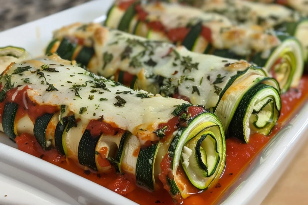 Zucchini Lasagna Roll Ups for the Whole Family