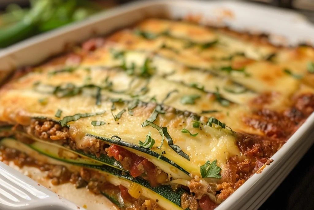 Keto Zucchini Lasagna from Scratch