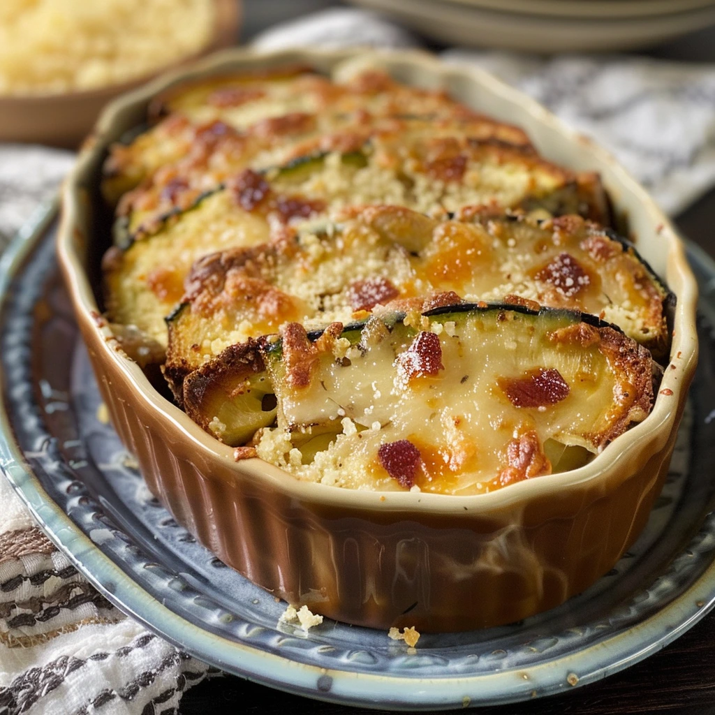 One Bowl Cheesy Zucchini for the Whole Family