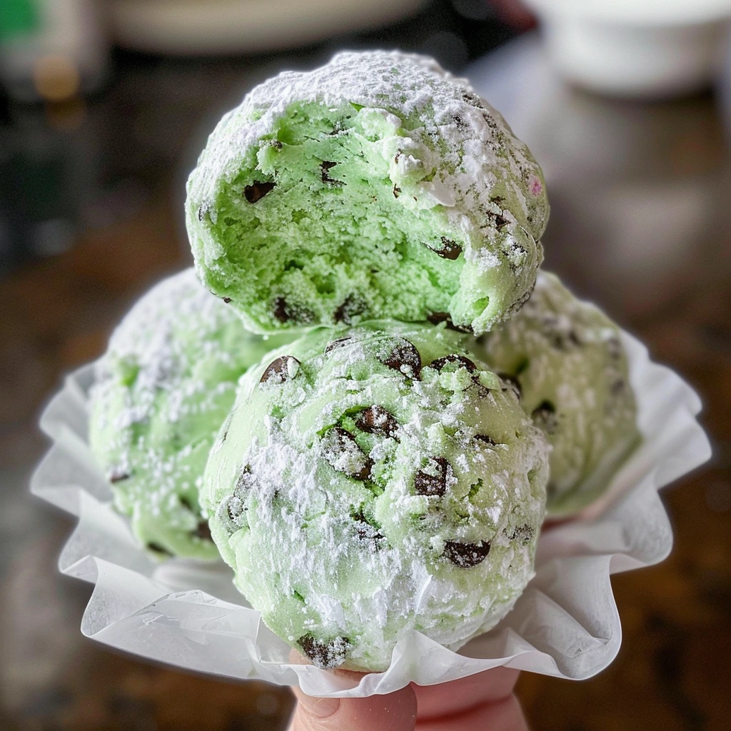 Restaurant-Style Mint Chocolate Chip Snowball 1 Restaurant-Style Mint Chocolate Chip Snowball