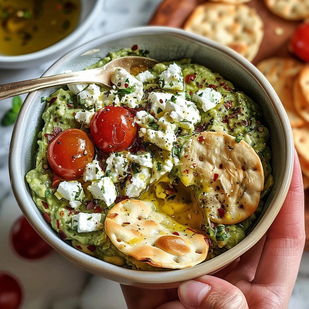 Restaurant-Style Avocado Feta Dip