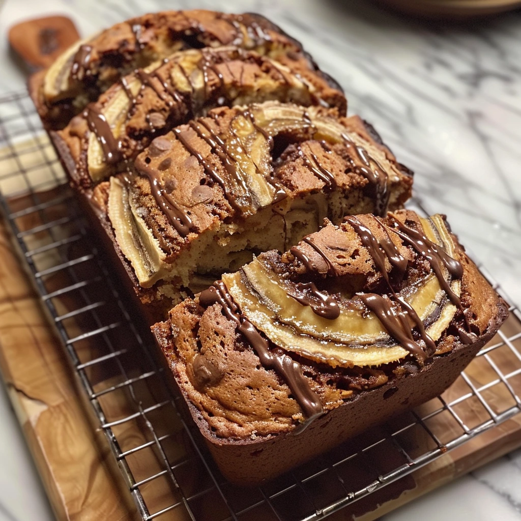 Nutella Swirled Banana Bread: A Family Favorite