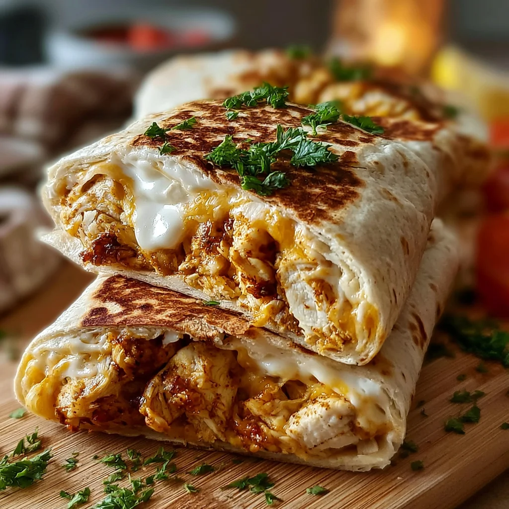 Cheesy Garlic Chicken Wraps: A Family Favorite 1 Cheesy Garlic Chicken Wraps: A Family Favorite