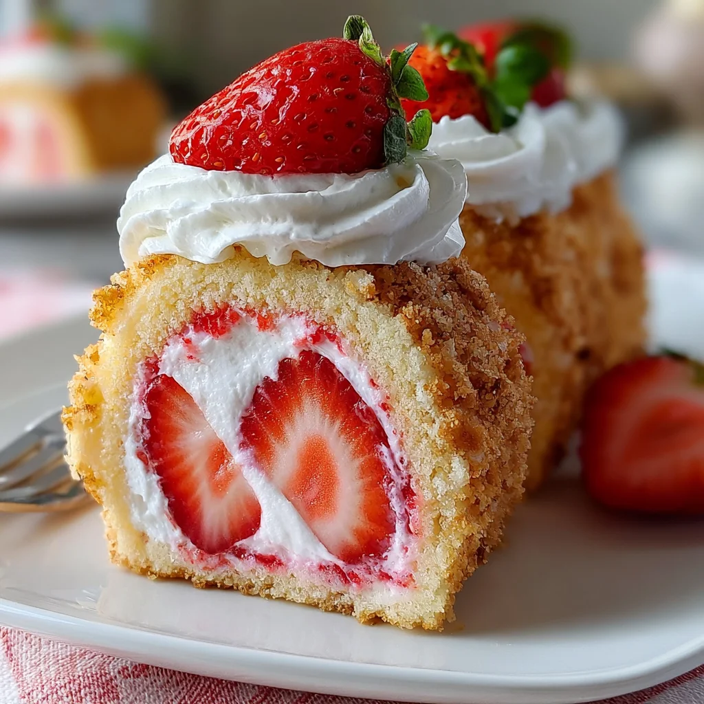 Cheesy Garlic Sweet Strawberry Shortcake Sushi 1 Cheesy Garlic Sweet Strawberry Shortcake Sushi