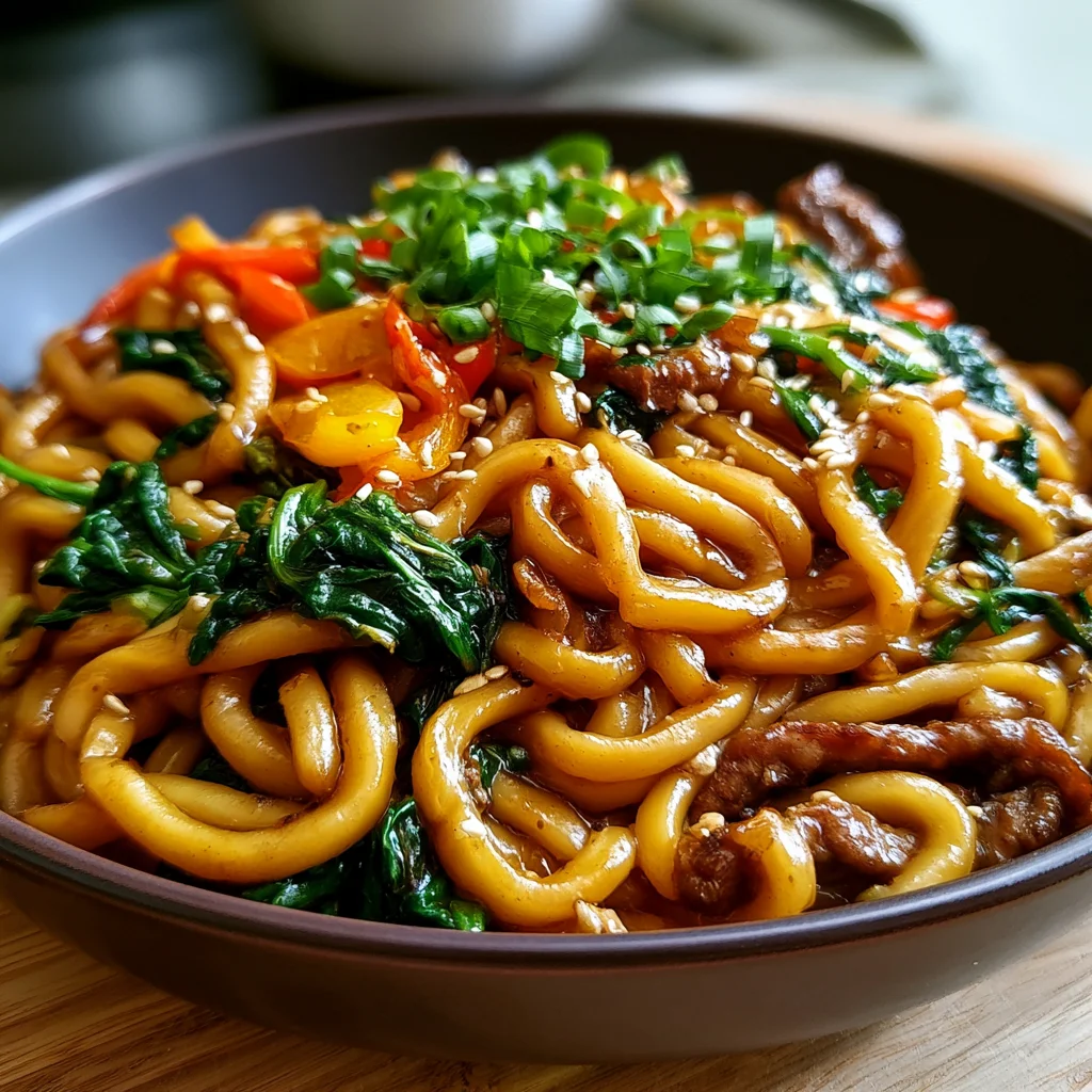 Easy Savory Beef Yaki Udon Recipe 1 Easy Savory Beef Yaki Udon Recipe