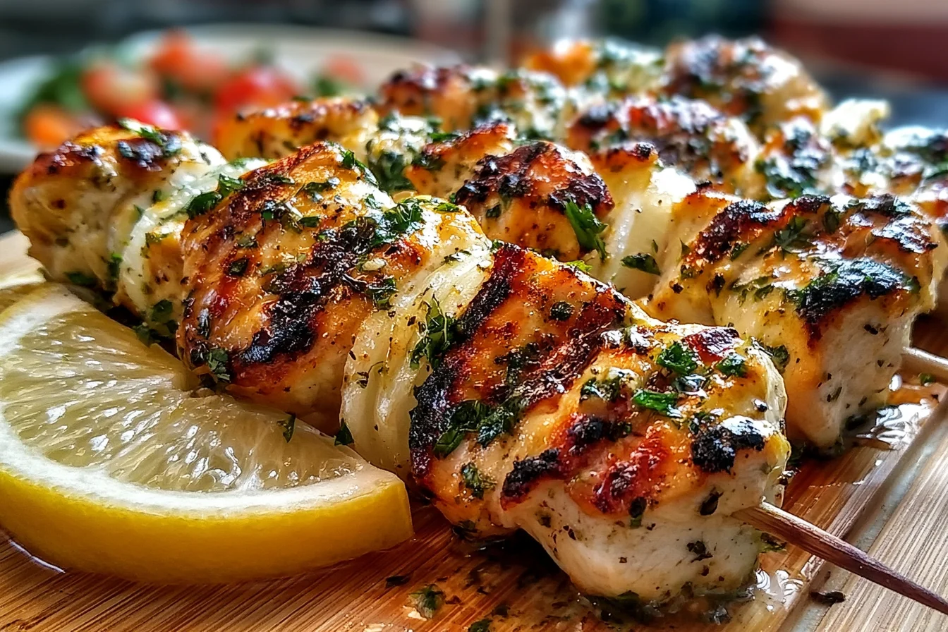 Mouthwatering Succulent Greek Chicken Souvlaki