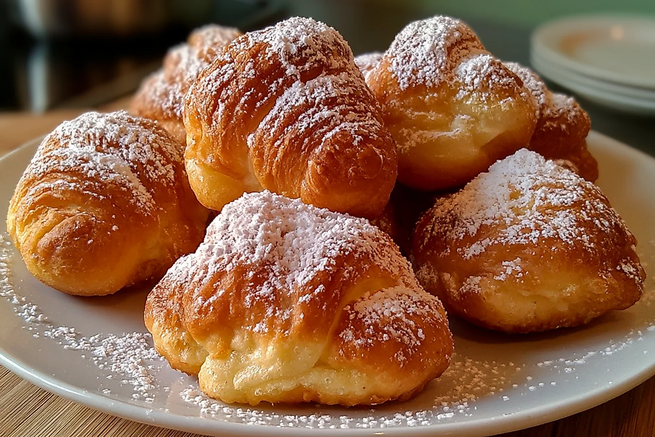 Perfectly Crispy Fried Croissant Beignets Your 1 Perfectly Crispy Fried Croissant Beignets Your