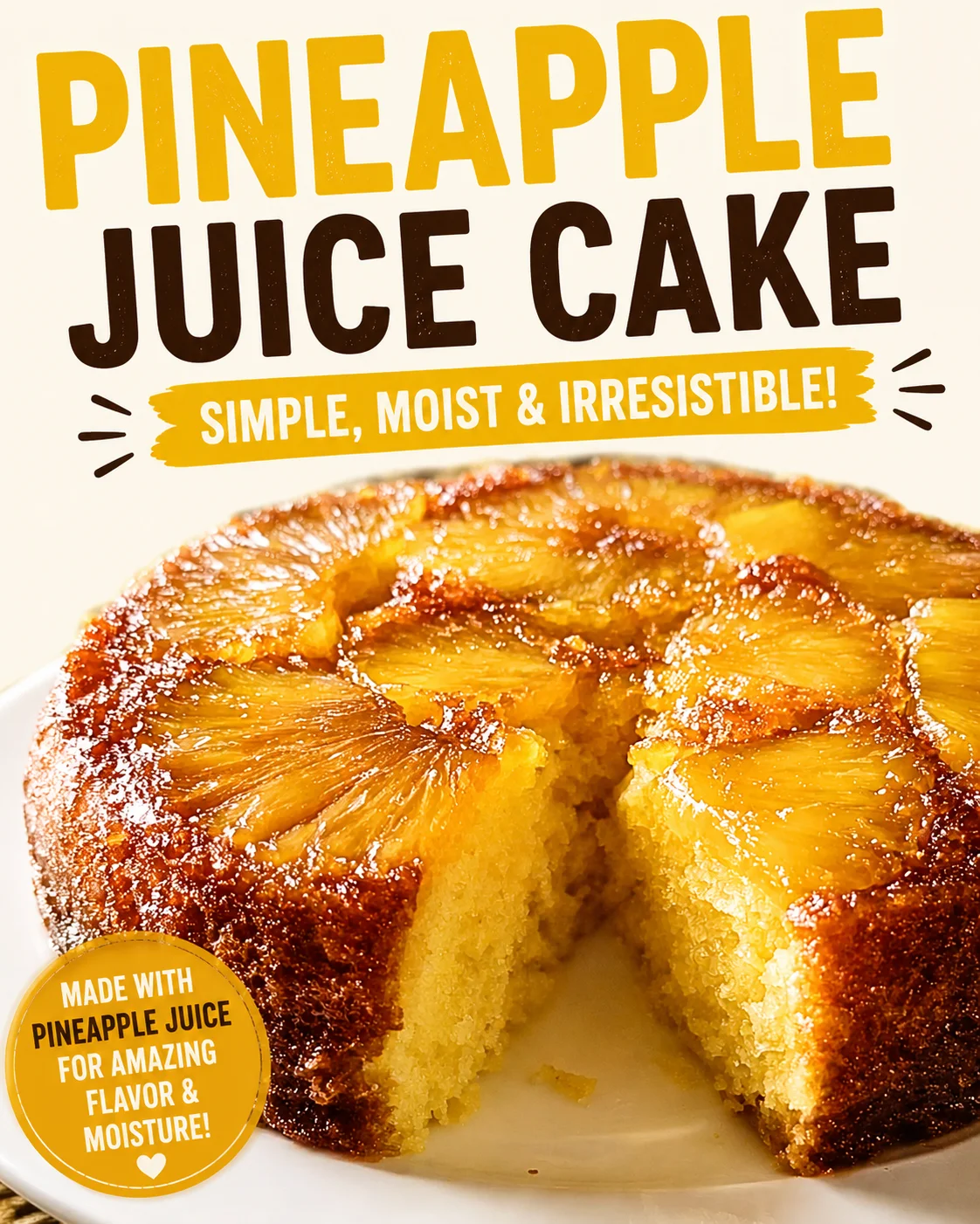 Pineapple Juice Cake Recipe for Dinner Tonight