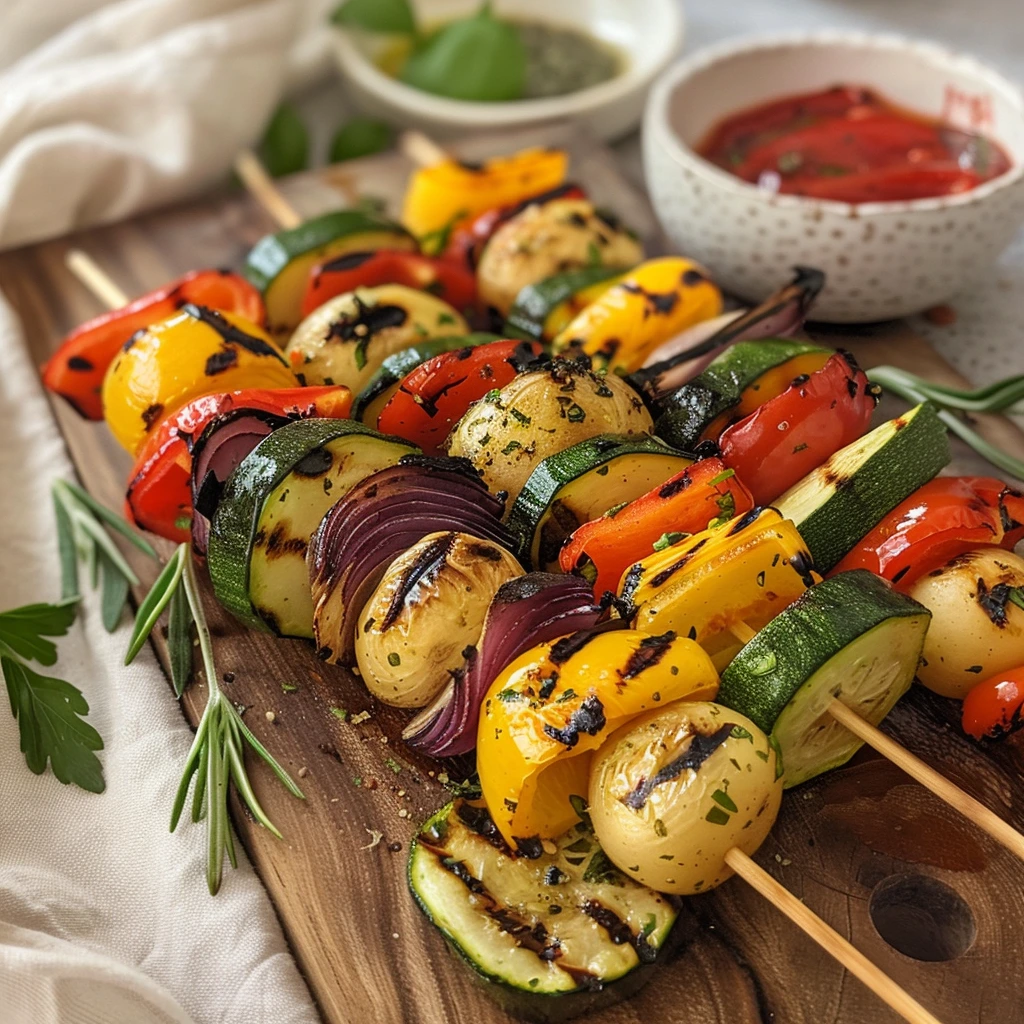 Kid-Friendly Flavorful Grilled Veggie Skewers