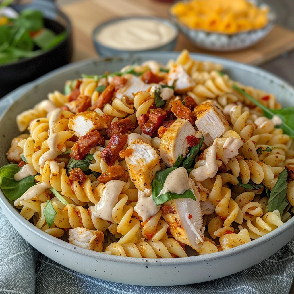Homemade Bbq Chicken Ranch Pasta