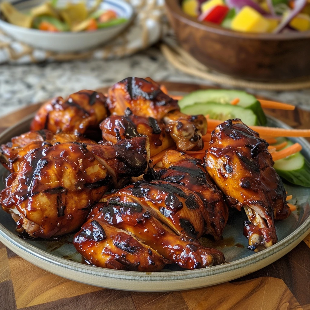 Hawaiian Bbq Chicken Steps for the Whole Family