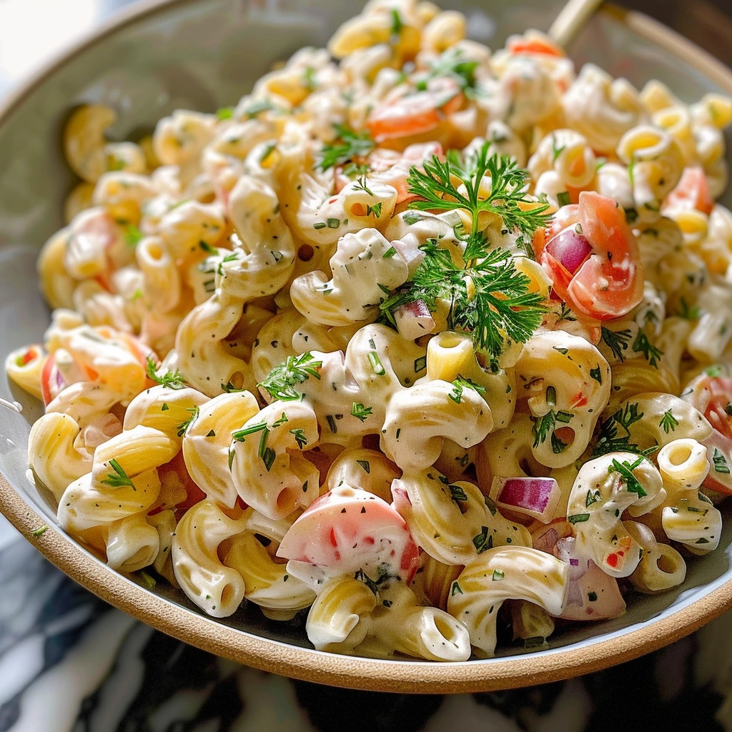 Creamy Pasta Salad: Easy & Delicious