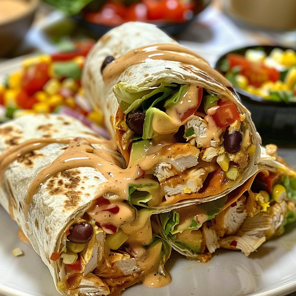 Mouthwatering Restaurant-Style Southwest Chicken Wrap
