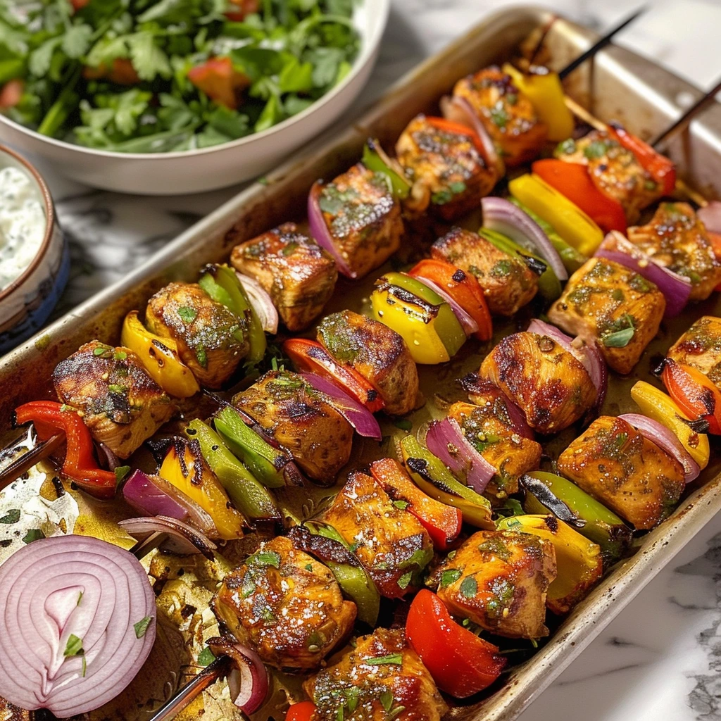 How to Make the Best Sheet Pan Chicken Kebabs