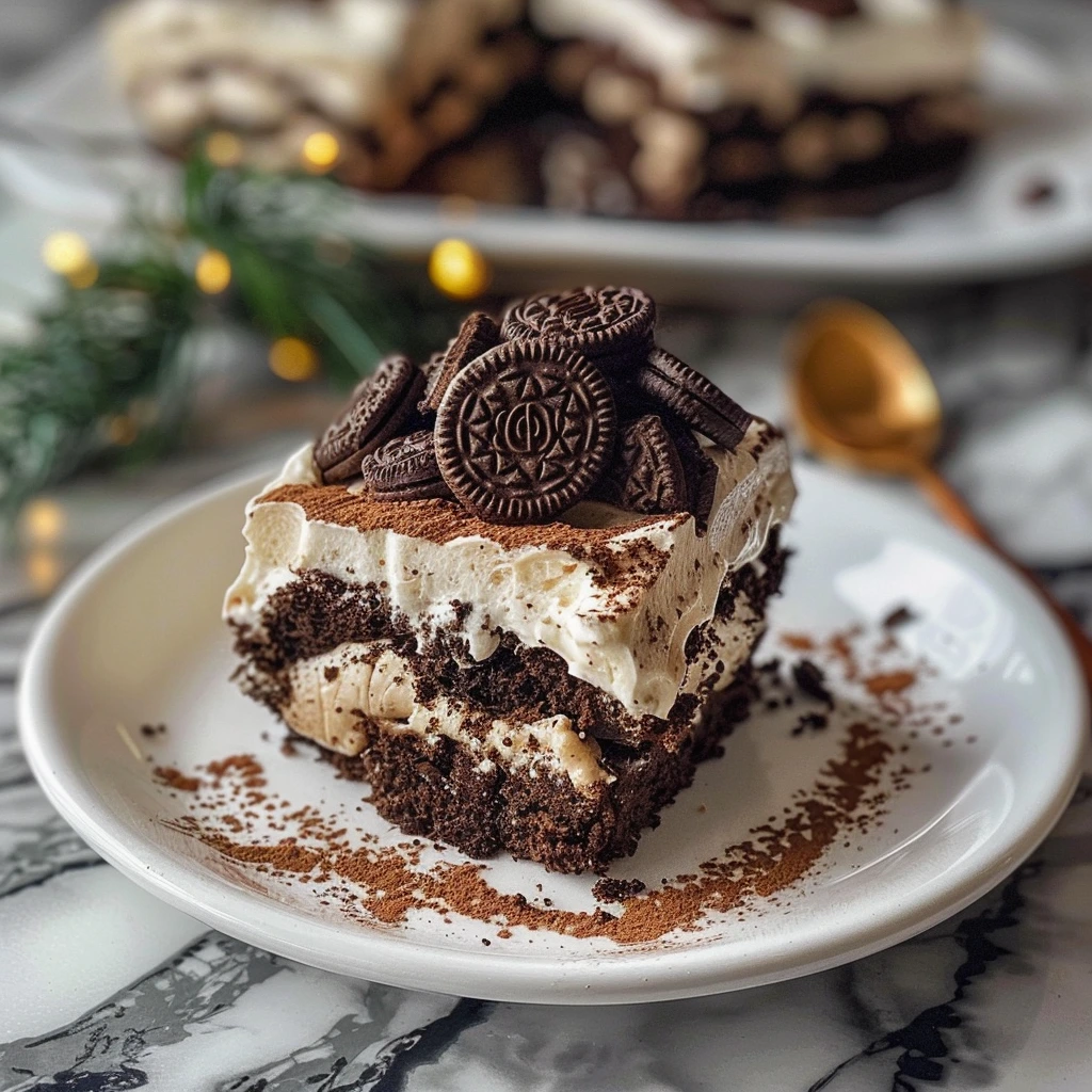 Garlic Butter No Bake Oreo Tiramisu 1 Garlic Butter No Bake Oreo Tiramisu
