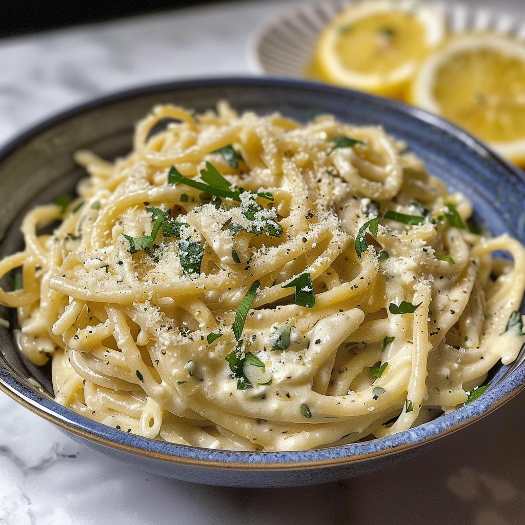 Delicious Creamy Lemon Feta Pasta 1 Delicious Creamy Lemon Feta Pasta