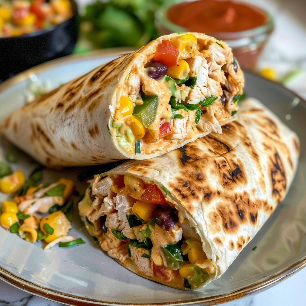 Southwest Chicken Wrap Recipe: Easy & Delicious