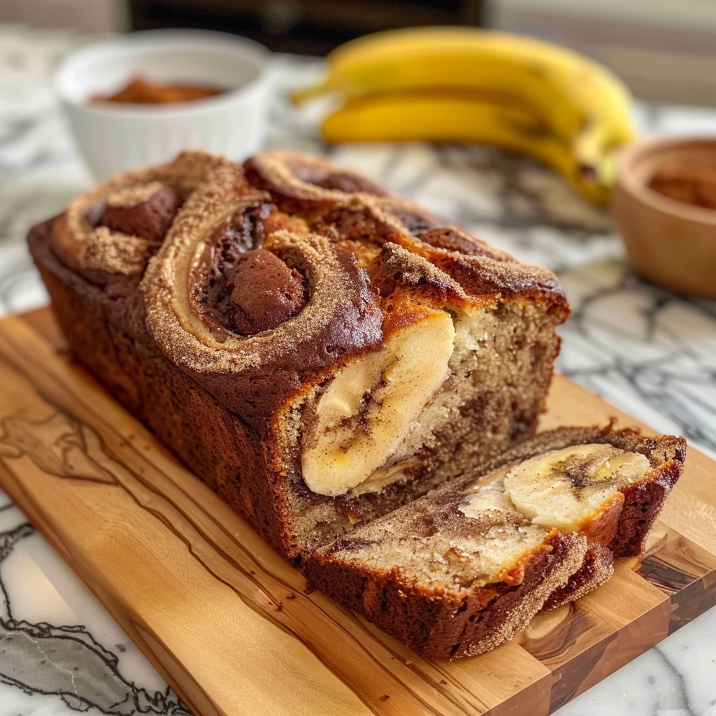 Cinnamon Swirled Banana Bread for the Whole Family
