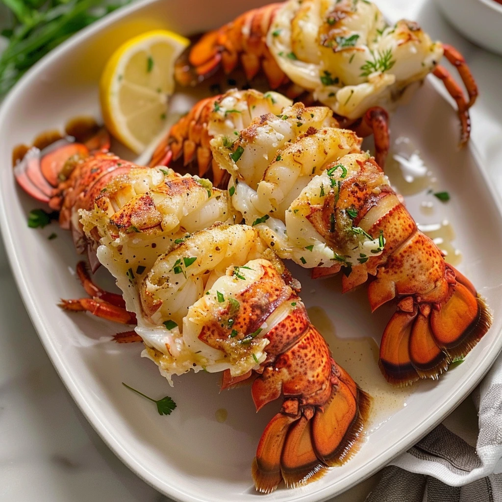 Garlic Parmesan Air Fryer Lobster Tails