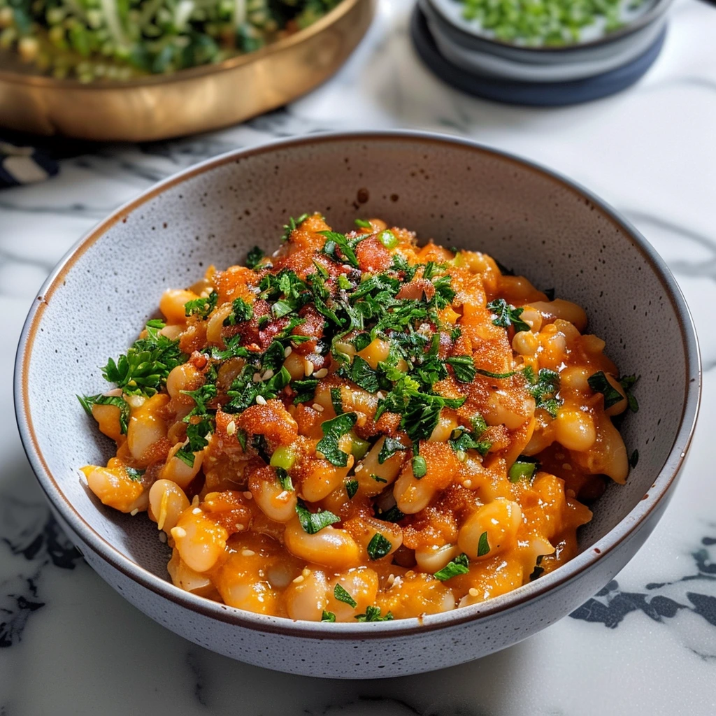 Cozy High-Protein Romesco Butter Beans Recipe