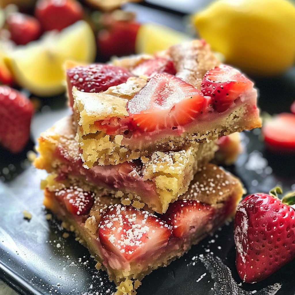 Perfect Strawberry Lemon Blondies That Recipe 1 Perfect Strawberry Lemon Blondies That Recipe