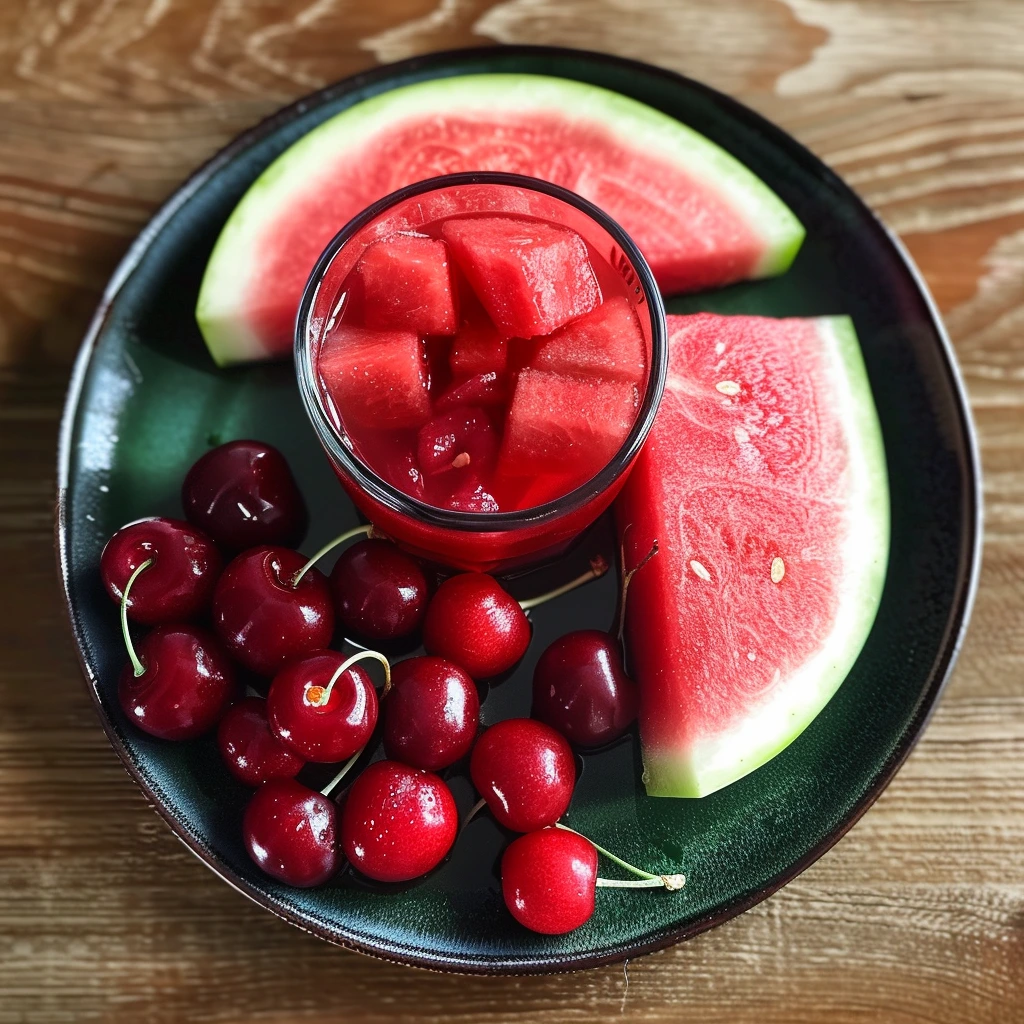 Easy Healthy Refreshing Watermelon Cherry Berry