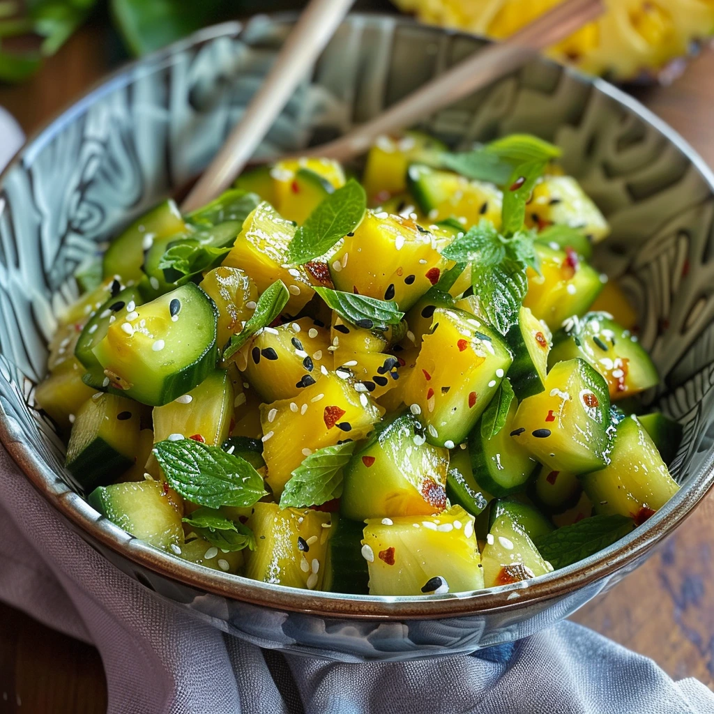 Perfect Asian Pineapple Cucumber Salad Recipe