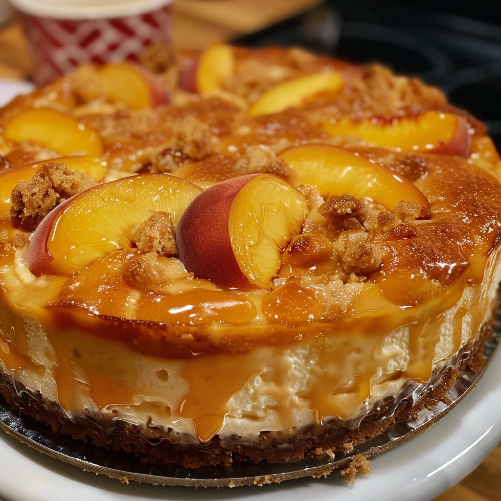 Peach Cobbler Cheesecake Recipe: Easy & Delicious