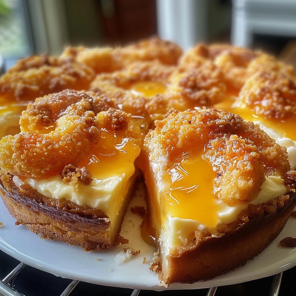 Restaurant-Style Classic Peach Cobbler Cheesecake