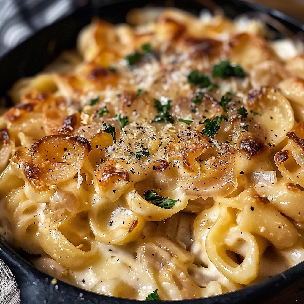 French Onion Pasta Amazing Your Family Will Love