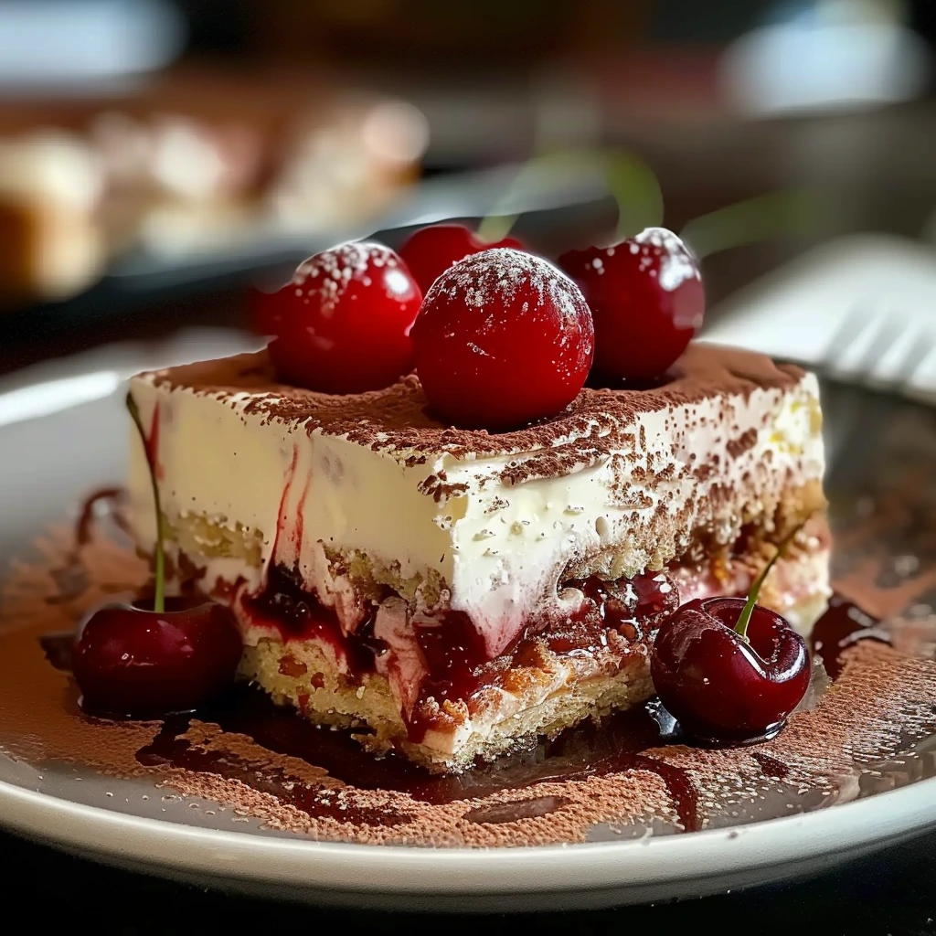 Cherry Amaretto Tiramisu Incredible Your Family Will Love