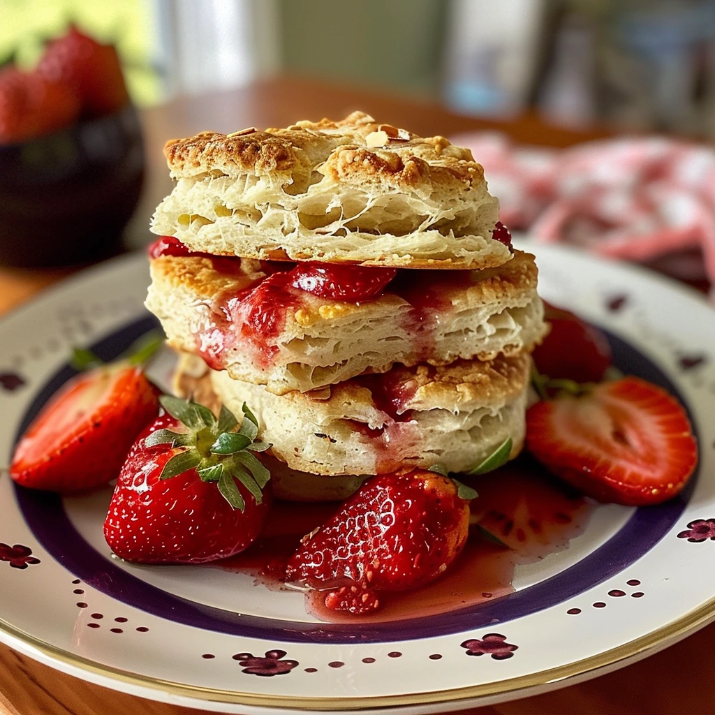 Cozy Buttermilk Strawberry Biscuits Inspired Recipe