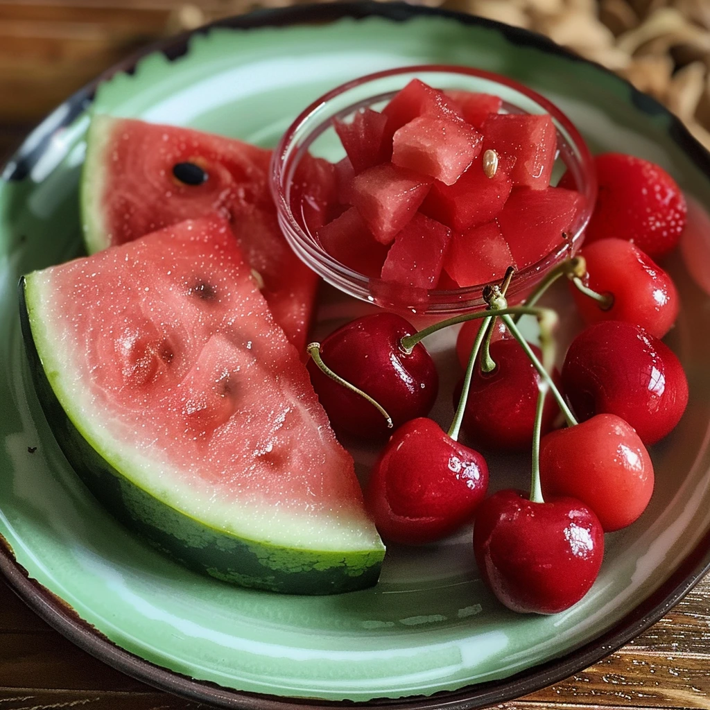 Easy Healthy Refreshing Watermelon Cherry Berry