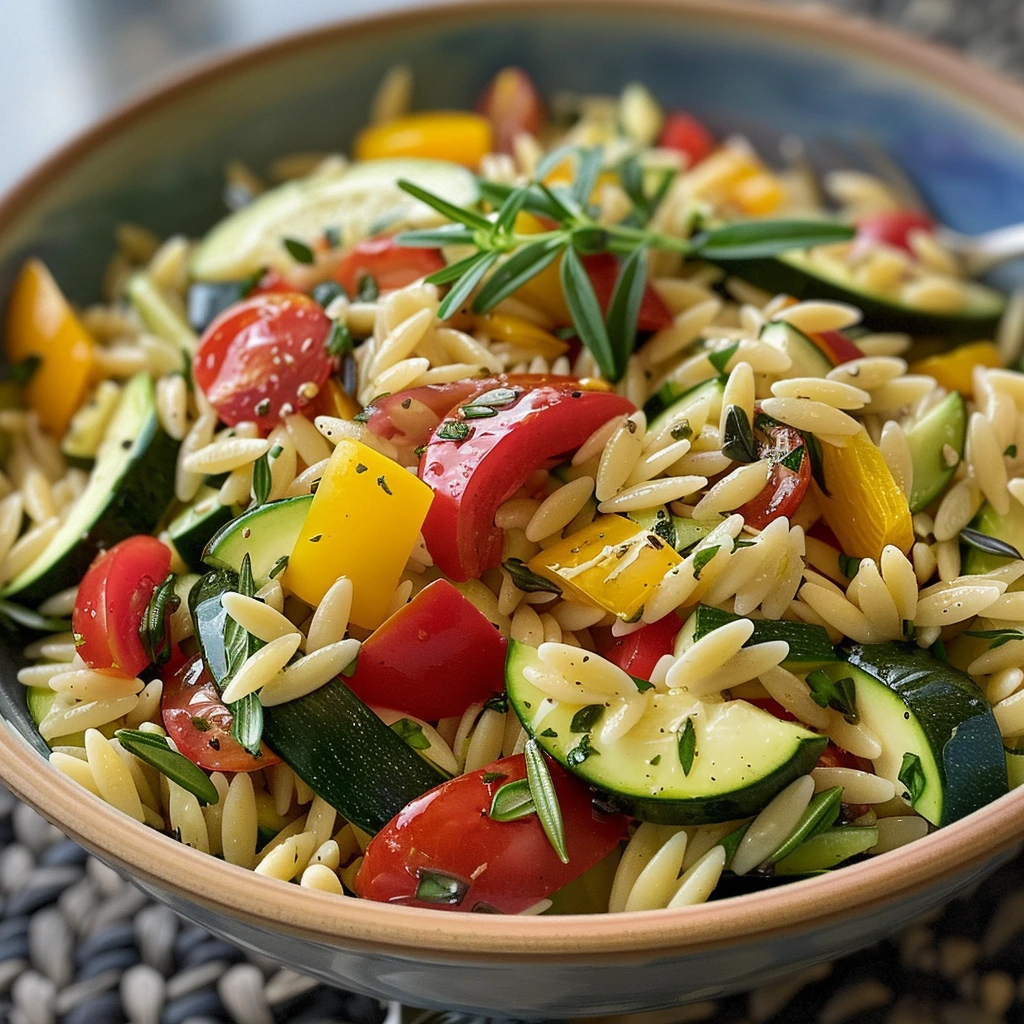 The Best Zucchini Orzo Salad