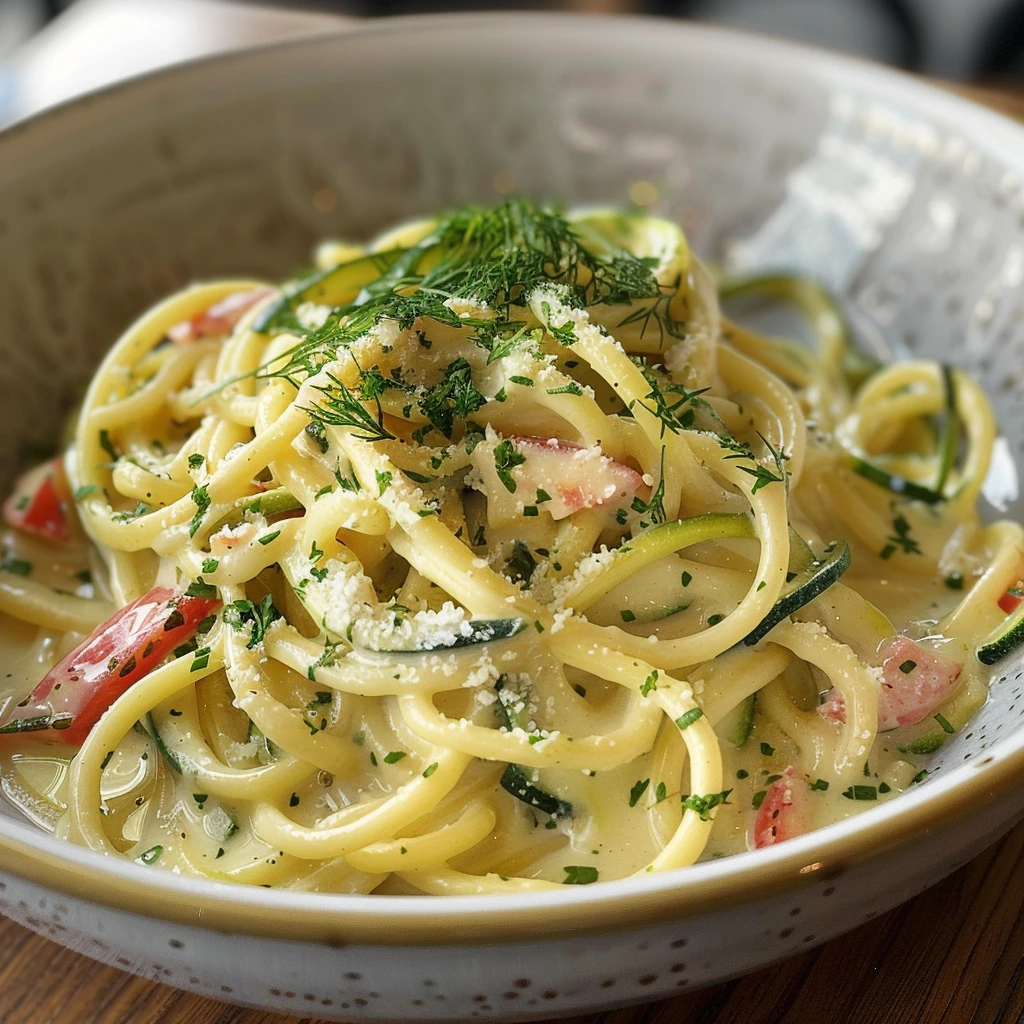Creamy Vegan Zucchini Pasta: A Family Favorite