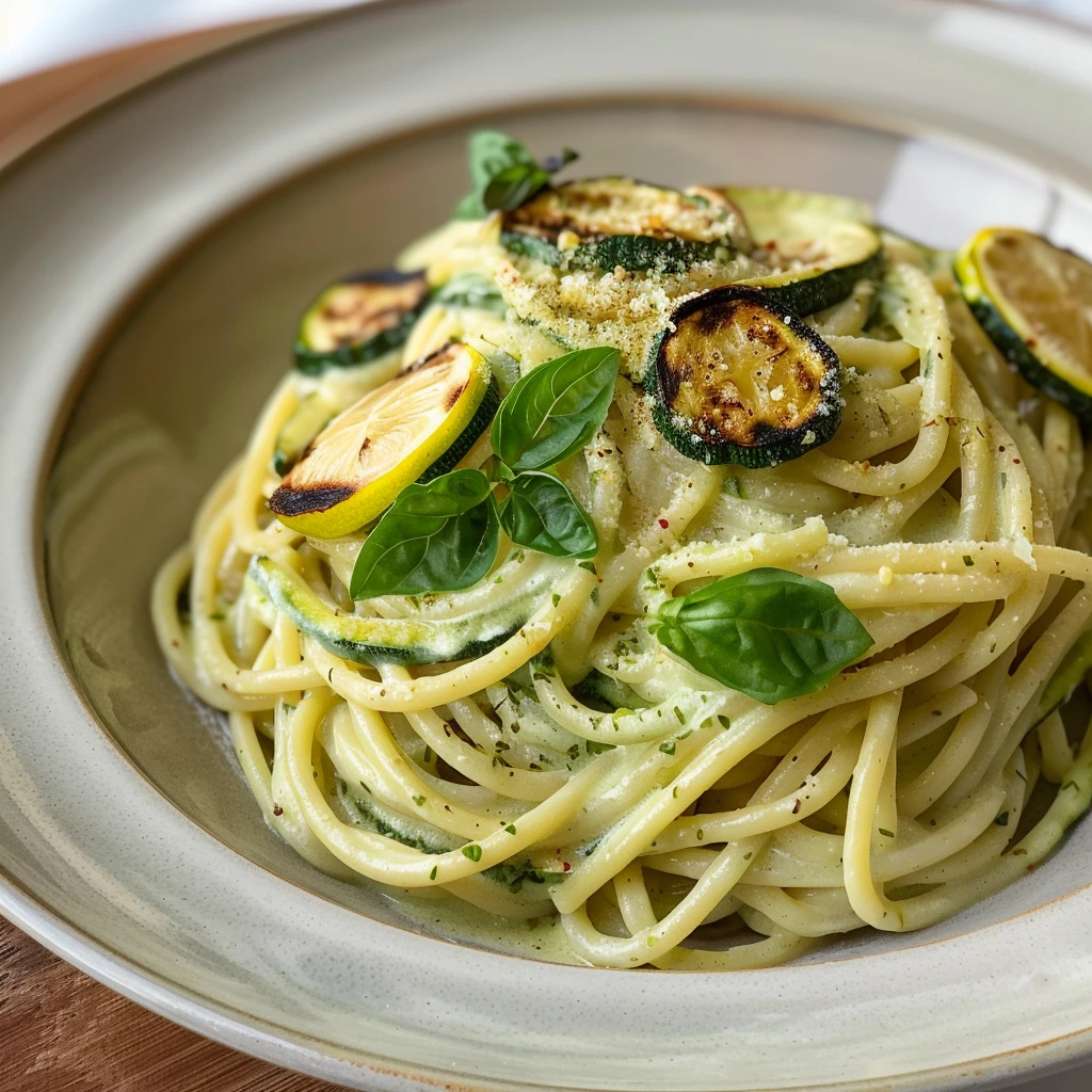 Creamy Zucchini Lemon Pasta Your Family Will Love
