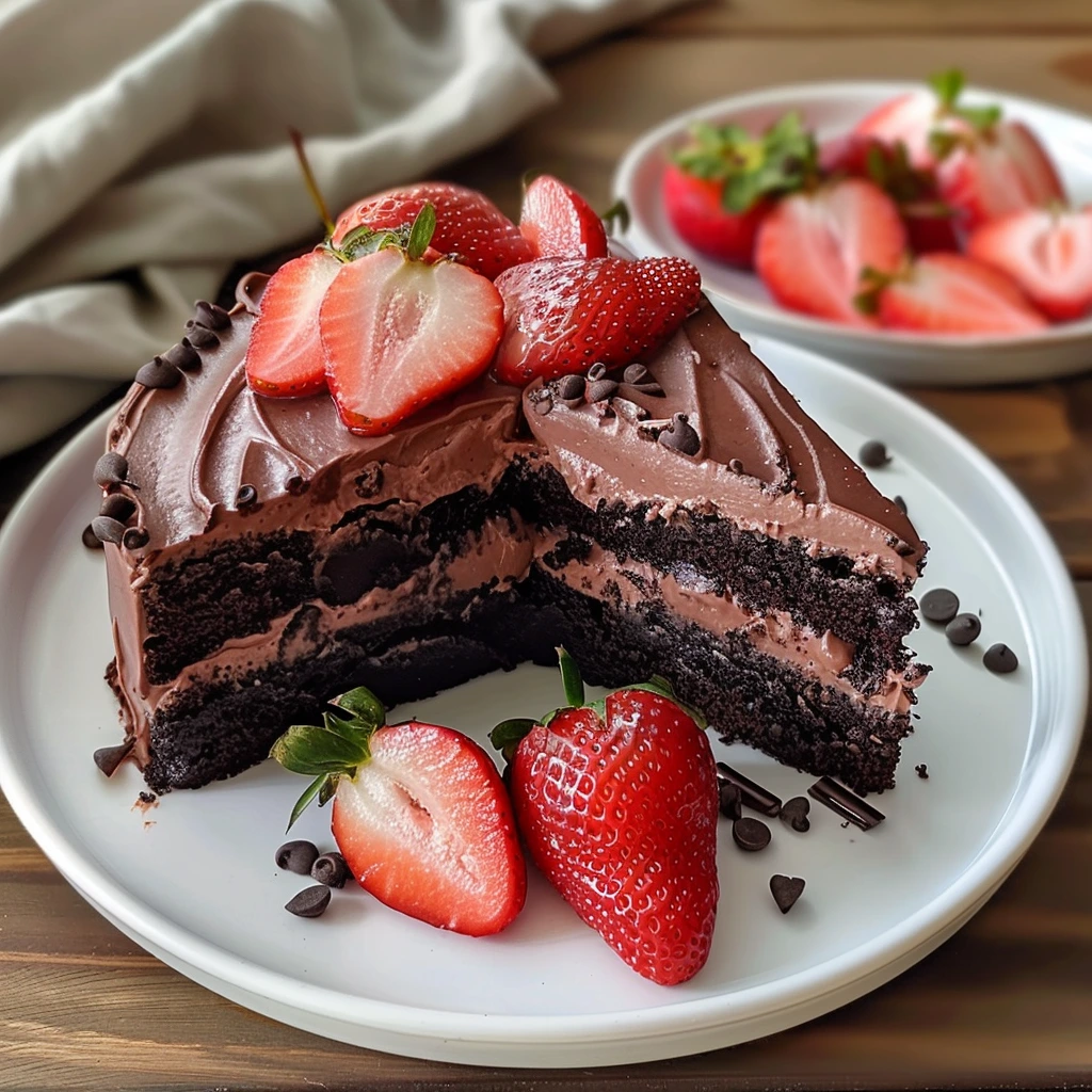 Strawberry Chocolate Cake Your Family Will Love