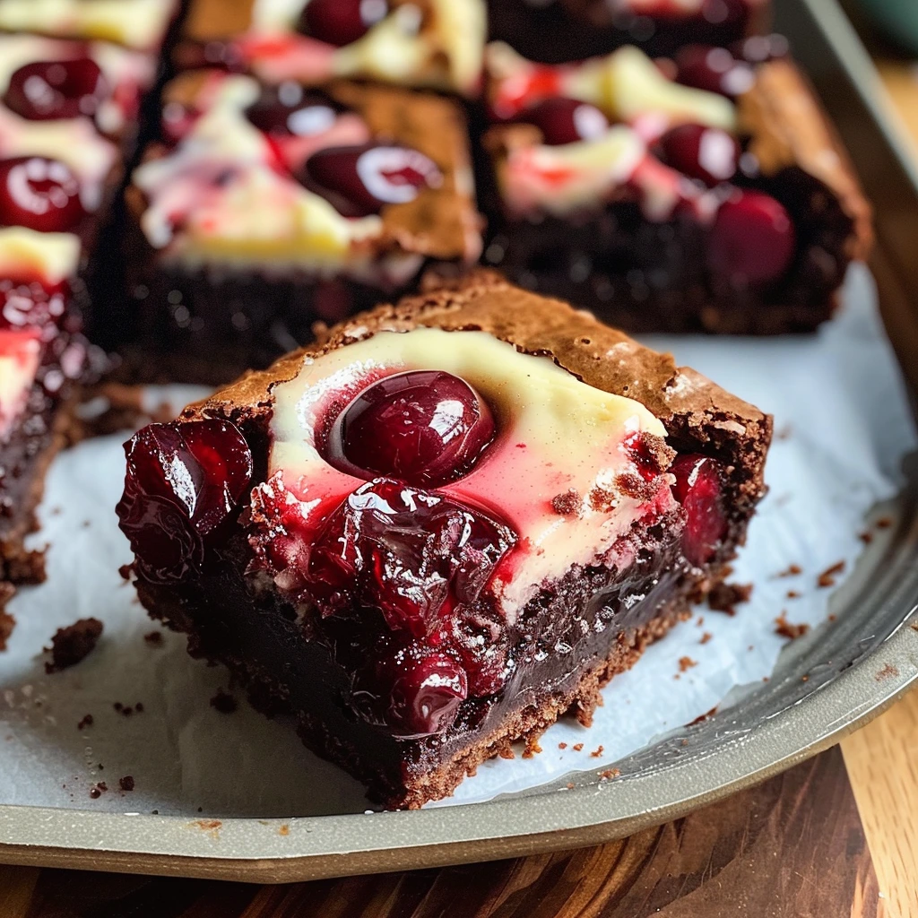 Easy Cheesy Homemade Cherry Cheesecake Brownies 1 Easy Cheesy Homemade Cherry Cheesecake Brownies