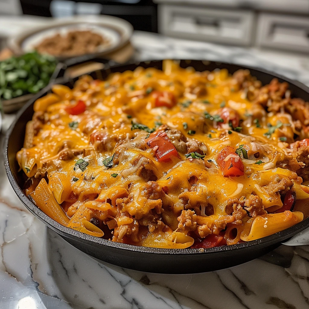 One Skillet Cheesy Ground Your Family Will Love