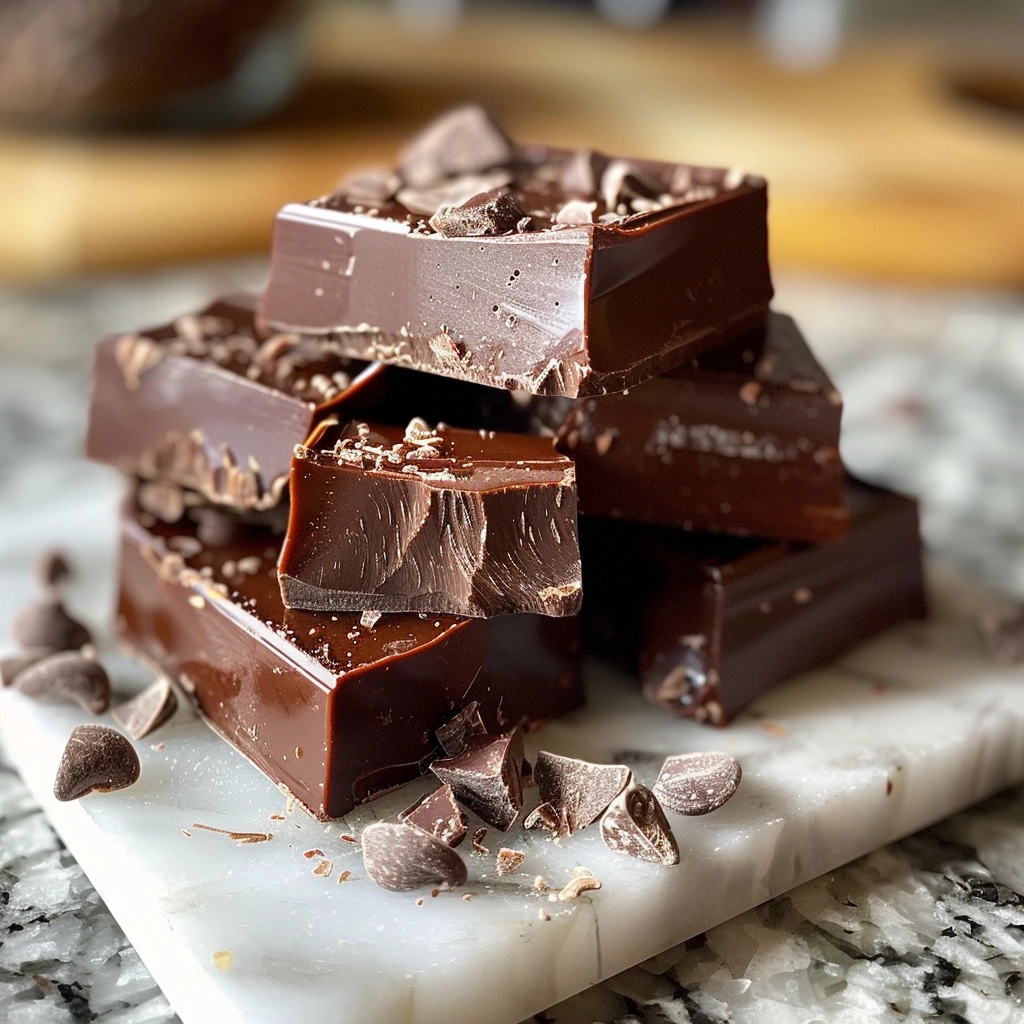 Irresistible Decadent Homemade Dark Chocolate