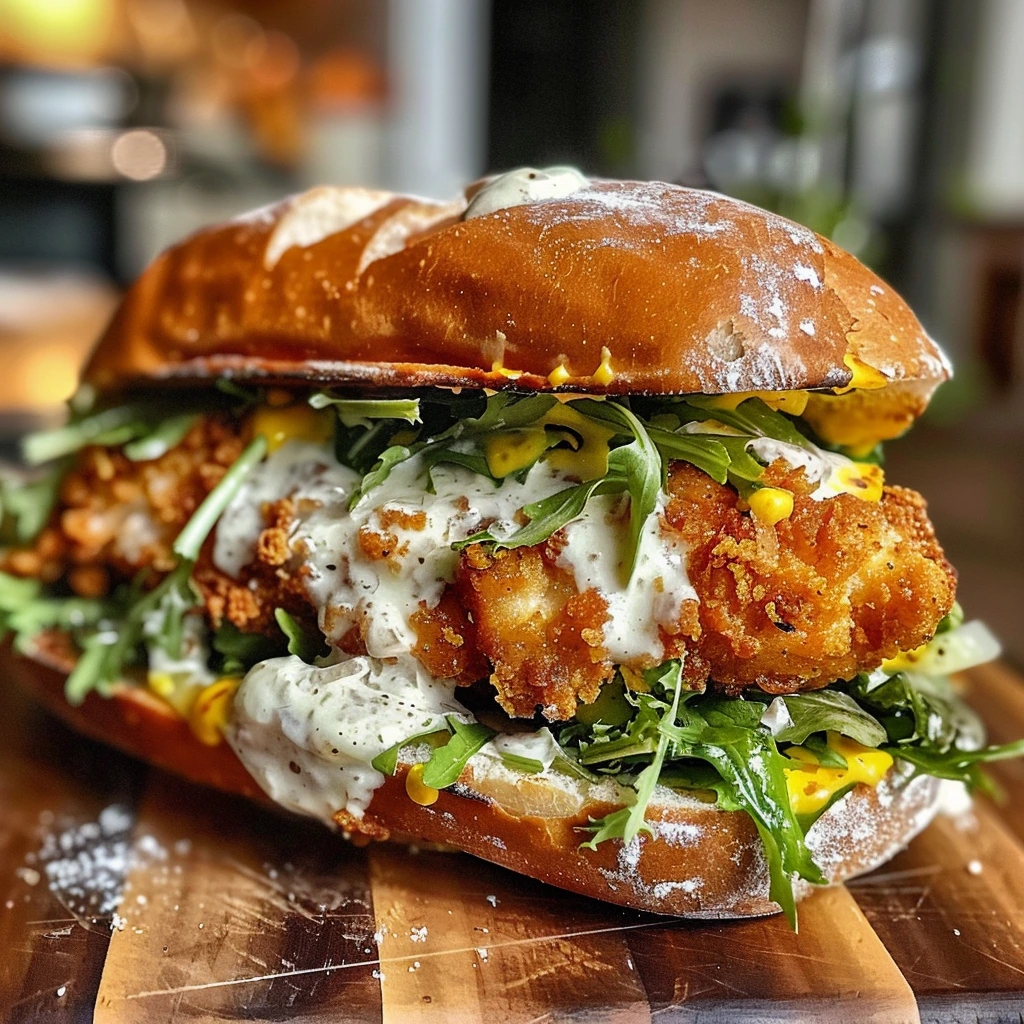 Crispy Chicken Caesar Sandwich for the Whole Family