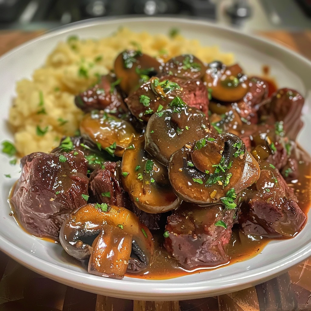 Juicy Beef Mushroom Dinner for the Whole Family