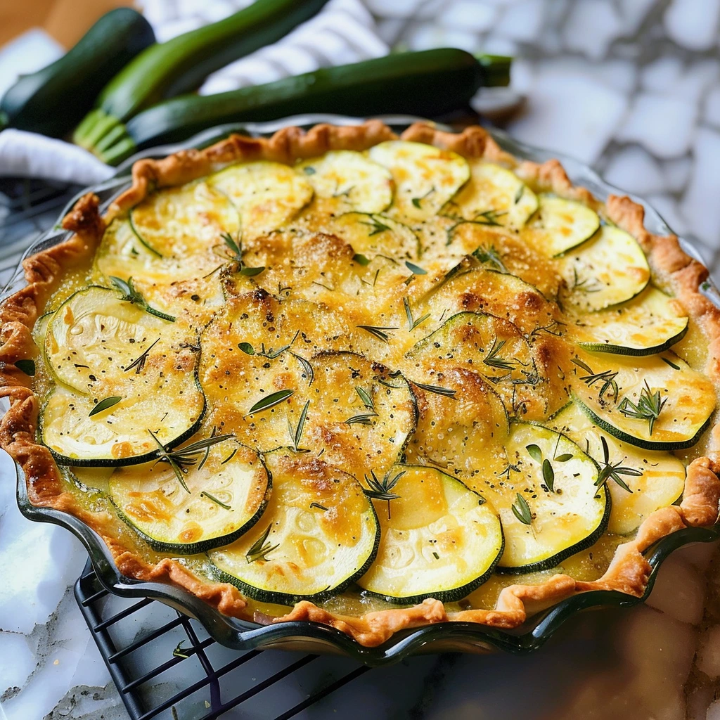 Delicious Zucchini Pie Comforting for Dinner Tonight
