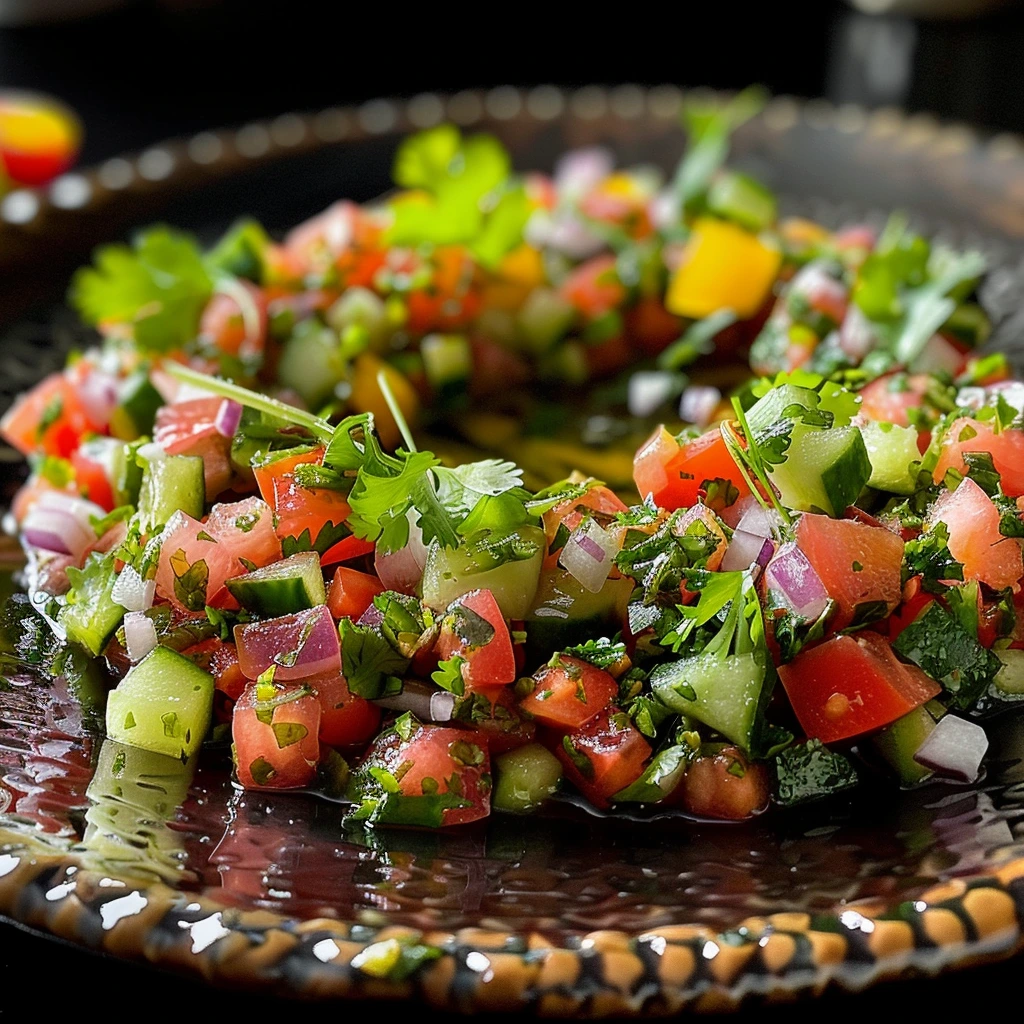 Mouthwatering Authentic Shirazi Salad Luxurious