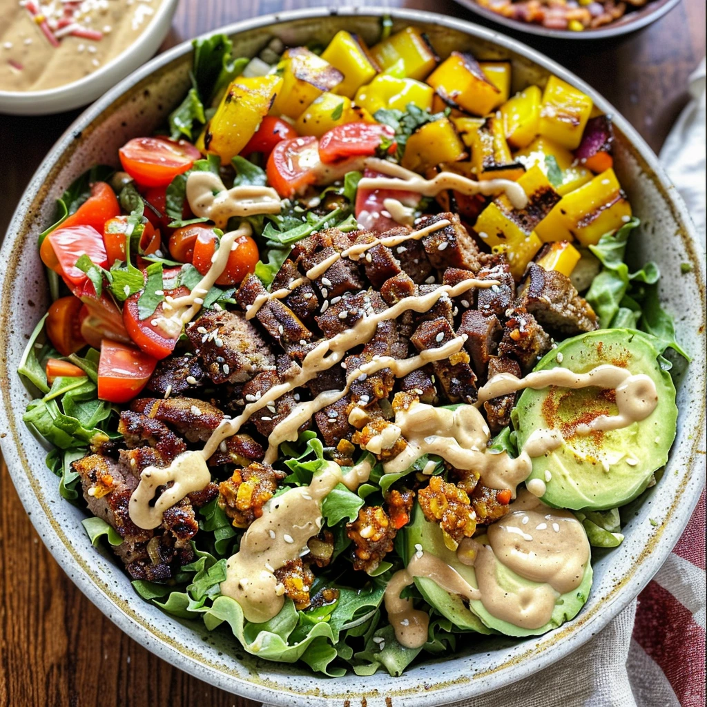 Garlic Butter Burger Bowl Recipe 1 Garlic Butter Burger Bowl Recipe