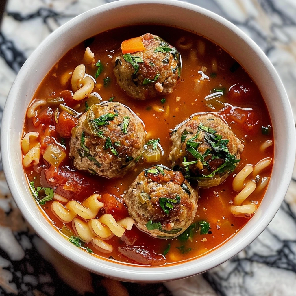 The Best Italian Meatball Soup
