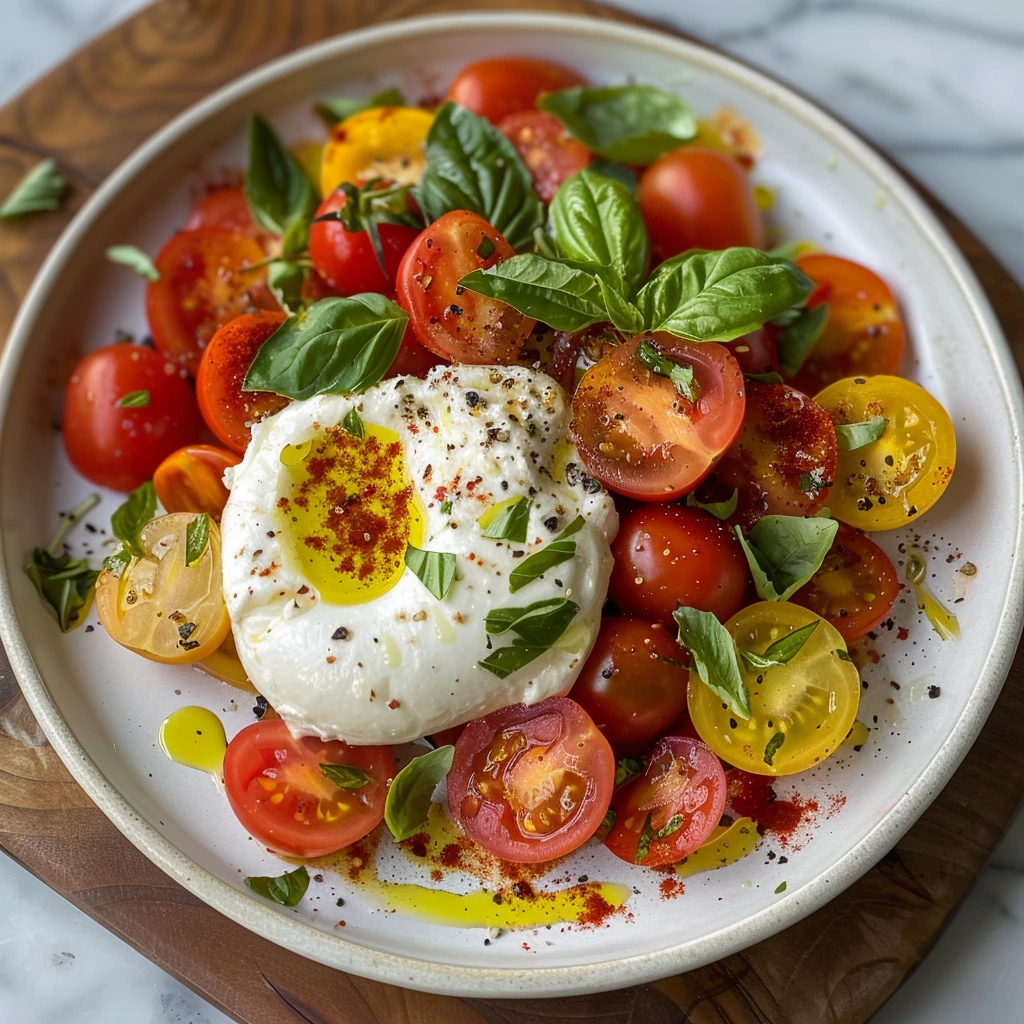 No-Fail Tomato Burrata Salad Recipe
