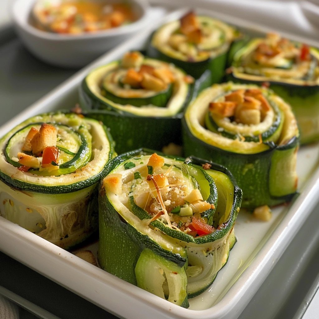 No-Fail Roasted Zucchini Rolls Guacamole Recipe