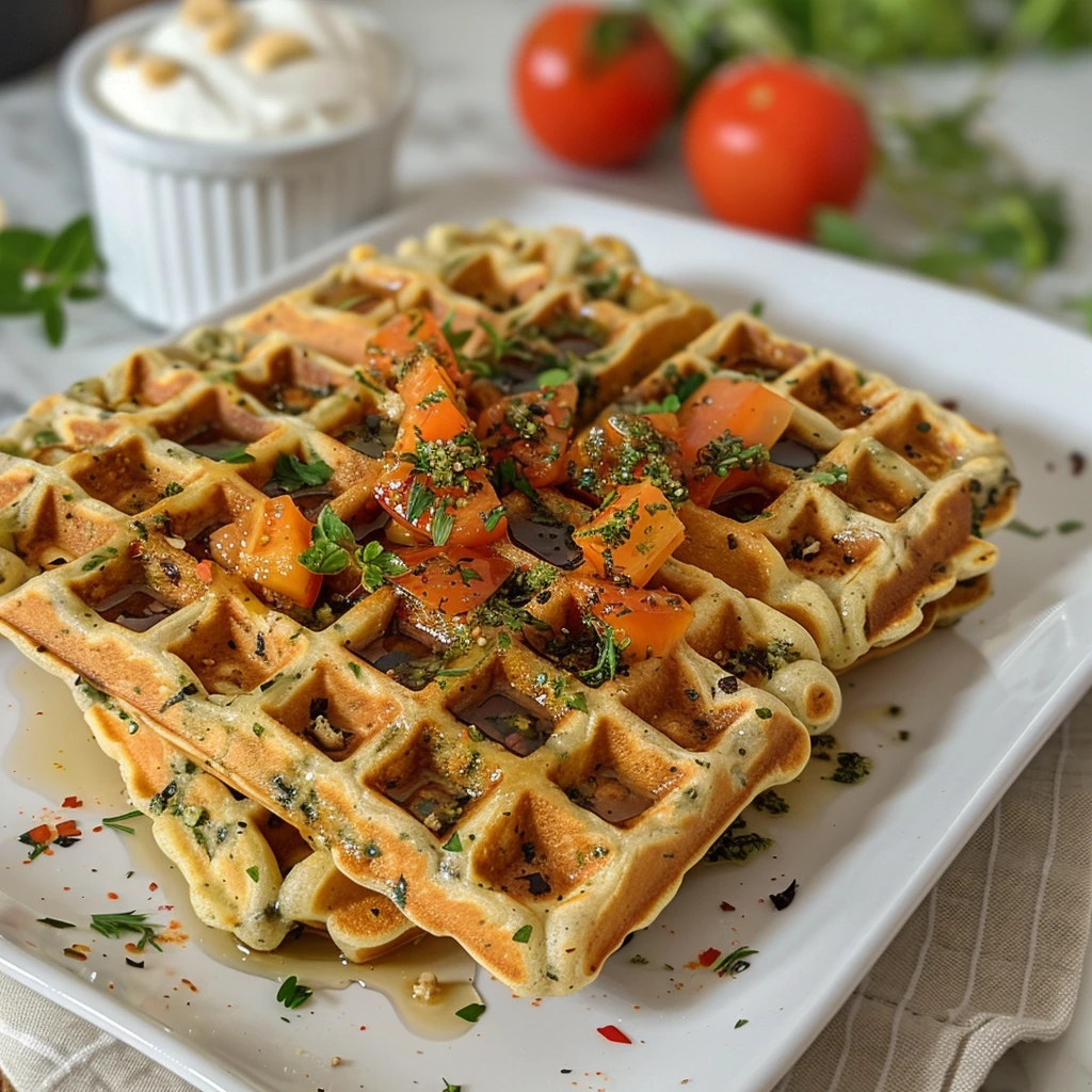 Keto Vegetable Waffles Recipe for Dinner Tonight